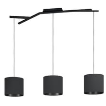Balnario 3 Light Steel & Cotton Pendant